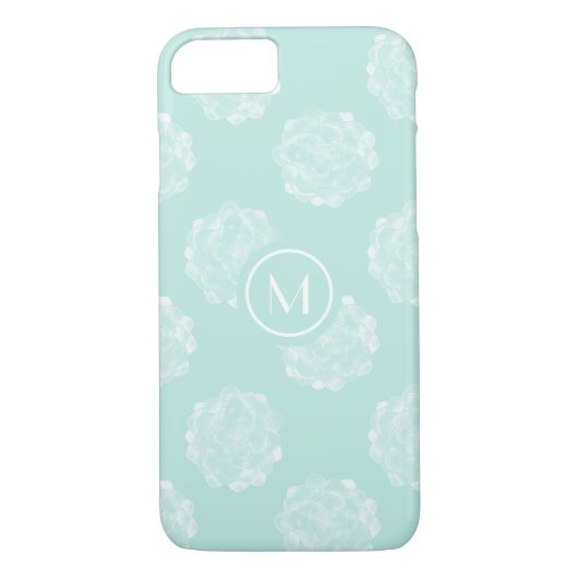 Coques Case-Mate iPhone Monogramme | Bonheur des Plantes | Pastel Succulen (Dos)