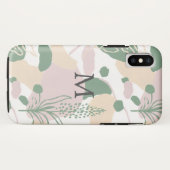 Coques Case-Mate iPhone Monogramme Botanique Abstrait Géométrique Pastel (Dos (Horizontal))