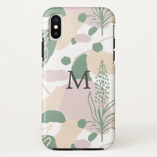 Coques Case-Mate iPhone Monogramme Botanique Abstrait Géométrique Pastel (Dos)