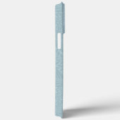 Coques Case-Mate iPhone Monogramme botanique floral bleu élégant (Verso / Droite)