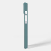 Coques Case-Mate iPhone Monogramme botanique Turquoise Turquoise initial (Verso / Gauche)