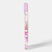 Coques Case-Mate iPhone Monogramme brillant rose étincelles (Verso / Gauche)