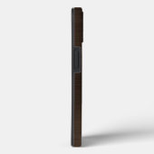 Coques Case-Mate iPhone Monogramme Bronze Brown brossé métal (Verso / Droite)