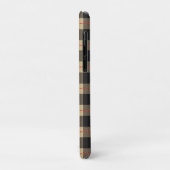 Coques Case-Mate iPhone Monogramme Brown Buffle noir et rouge (Dos/Gauche)
