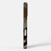 Coques Case-Mate iPhone Monogramme Brown Chevron noir (Verso / Droite)