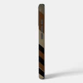 Coques Case-Mate iPhone Monogramme Brown Chevron noir (Verso / Gauche)
