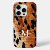Coques Case-Mate iPhone Monogramme Brown de vache (Verso)