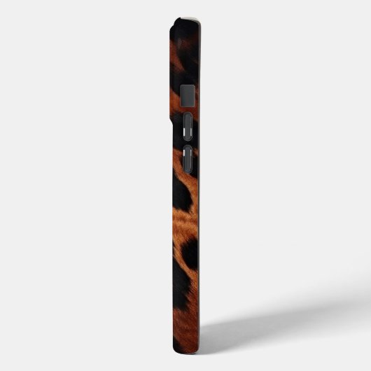 Coques Case-Mate iPhone Monogramme Brown de vache (Verso / Gauche)