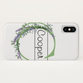 Coques Case-Mate iPhone Monogramme C Lavande Eucalyptus (Dos (Horizontal))