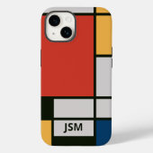 Coques Case-Mate iPhone Monogramme Carré De Stijl Inspiré (Verso)