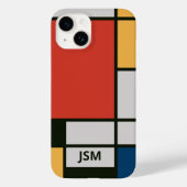 Coques Case-Mate iPhone Monogramme Carré De Stijl Inspiré (Verso)