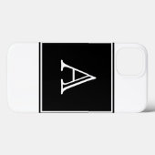 Coques Case-Mate iPhone Monogramme Carré noir (Verso (horizontal))