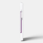 Coques Case-Mate iPhone Monogramme Carré pourpre (Verso / Gauche)