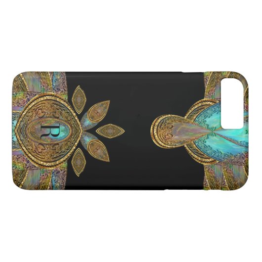 Coques Case-Mate iPhone Monogramme Centauri Deco (Dos (Horizontal))