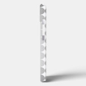 Coques Case-Mate iPhone Monogramme Cercles Gris Moderne (Verso / Gauche)
