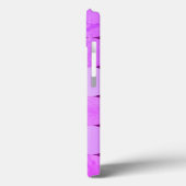 Coques Case-Mate iPhone Monogramme Cercles Violet, Magenta Pourpre & Rose (Verso / Gauche)