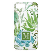 Coques Case-Mate iPhone Monogramme | Champ I Succulent (Dos)
