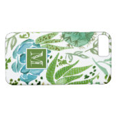 Coques Case-Mate iPhone Monogramme | Champ I Succulent (Dos (Horizontal))