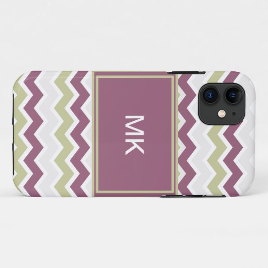 Coques Case-Mate iPhone Monogramme Chevron Brick (Dos (Horizontal))