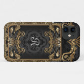 Coques Case-Mate iPhone Monogramme chic français Bella Elegant Boho Goth (Dos (Horizontal))