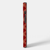 Coques Case-Mate iPhone Monogramme chinois traditionnel rouge et or Motif (Verso / Gauche)