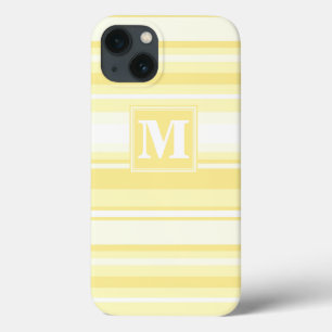 Case-Mate iPhone Case Monogramme citron jaune rayures Coque-Mate iPhone 