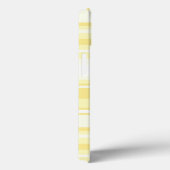 Coques Case-Mate iPhone Monogramme citron jaune rayures Coque-Mate iPhone  (Verso / Droite)