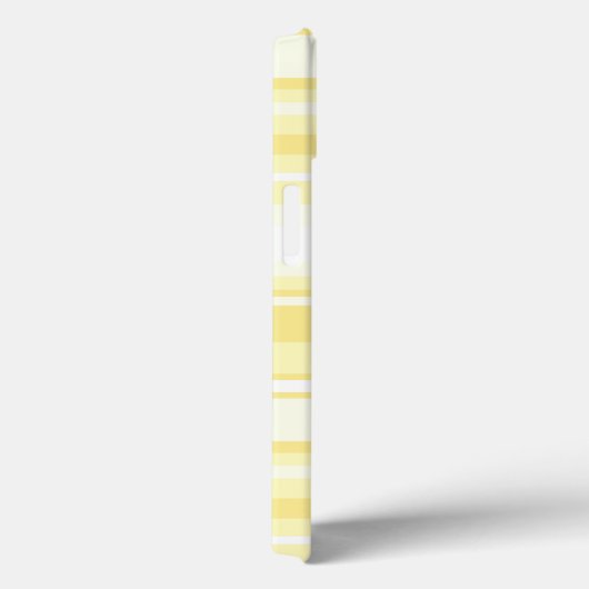 Coques Case-Mate iPhone Monogramme citron jaune rayures Coque-Mate iPhone  (Verso / Droite)