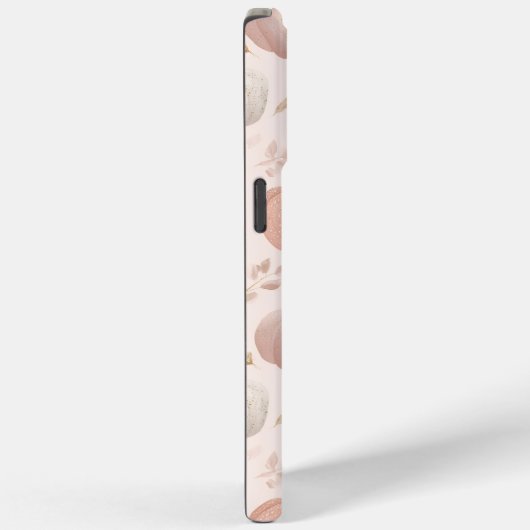 Coques Case-Mate iPhone Monogramme Citrouille Pastel - Initiale personnali (Verso / Droite)