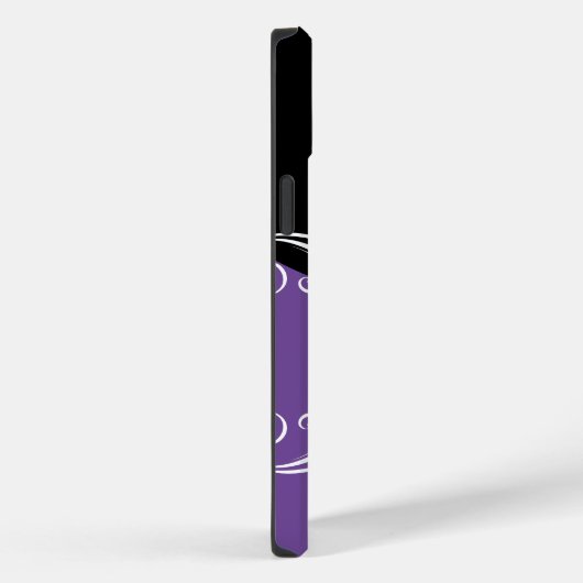 Coques Case-Mate iPhone Monogramme Classé Glitzy Bling (Verso / Droite)