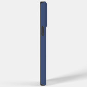 Coques Case-Mate iPhone Monogramme Classic Élégant Minimal Dusty Bleu Blan (Verso / Droite)