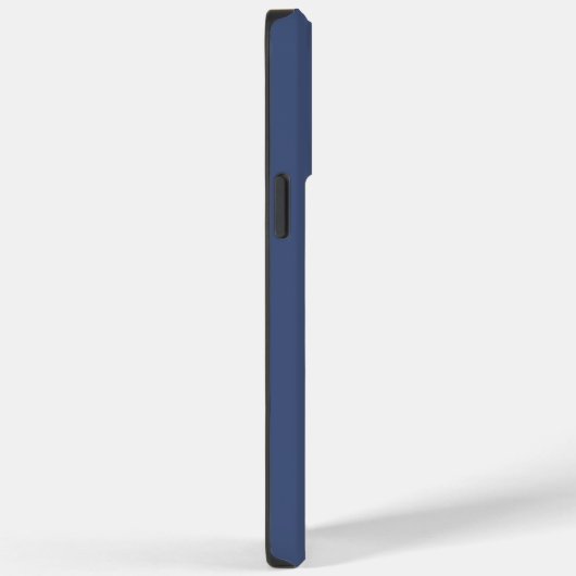 Coques Case-Mate iPhone Monogramme Classic Élégant Minimal Dusty Bleu Blan (Verso / Droite)