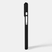 Coques Case-Mate iPhone Monogramme classique moderne noir et rose (Verso / Gauche)