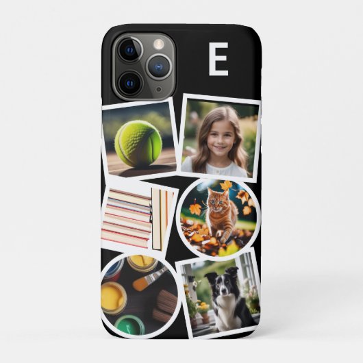 Coques Case-Mate iPhone Monogramme Collage personnalisé Téléchargez vos pr (Dos)