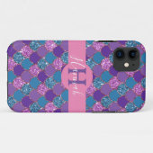 Coques Case-Mate iPhone Monogramme - Conception colorée de la Parties scin (Dos (Horizontal))