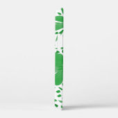 Coques Case-Mate iPhone Monogramme Contemporain Vert Floral (Verso / Droite)