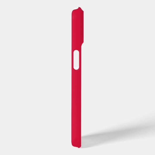 Coques Case-Mate iPhone Monogramme couleur solide rouge Crimson initial (Verso / Droite)