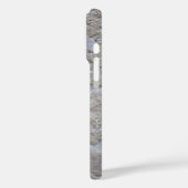 Coques Case-Mate iPhone Monogramme crème blanche calligraphie noir abstrai (Verso / Gauche)