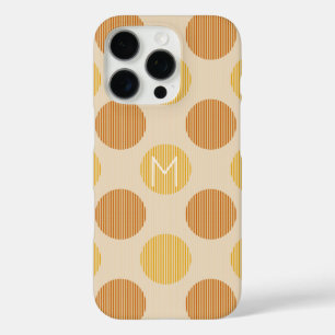 Coques iPhone 16 Pro Monogramme customisé Cercles modernes
