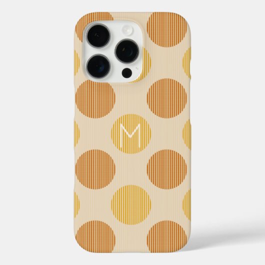 Coques Case-Mate iPhone Monogramme customisé Cercles modernes (Verso)