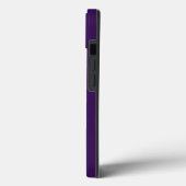 Coques Case-Mate iPhone Monogramme customisé Nom du script Purple White Go (Verso / Gauche)