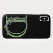 Coques Case-Mate iPhone Monogramme D Lavande Eucalyptus (Dos (Horizontal))