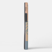 Coques Case-Mate iPhone Monogramme d'abeille bleu chic (Verso / Droite)