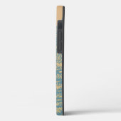 Coques Case-Mate iPhone Monogramme d'abeille bleu chic (Verso / Gauche)