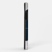 COQUES Case-Mate iPhone MONOGRAMME D'AGATE DE FOGRA BLANC ET ROSE D'OR NOI (Dos/Droite)