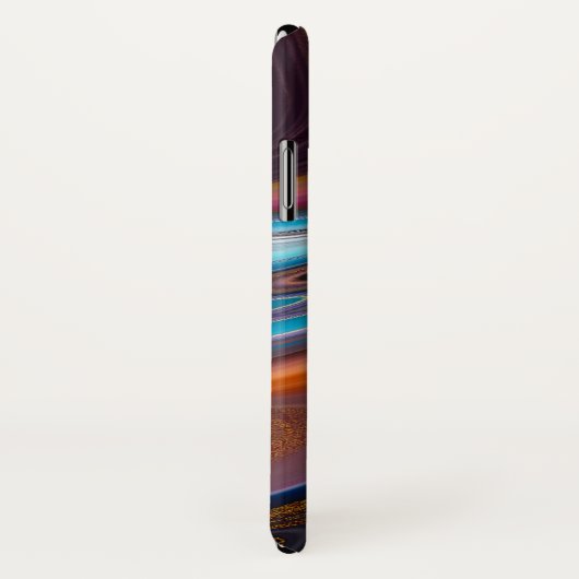 Coques Case-Mate iPhone Monogramme d'âge en marbre doré (Dos/Droite)