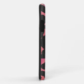 Coques Case-Mate iPhone Monogramme Dalmatien Noir et Rouge (Dos/Droite)