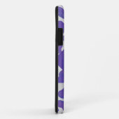 Coques Case-Mate iPhone Monogramme Dalmatien violet et blanc (Dos/Droite)