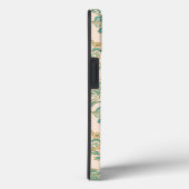 Coques Case-Mate iPhone Monogramme Damas Turquoise, Faux Pearls iPhone 13 (Verso / Droite)