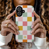 Coques Case-Mate iPhone Monogramme damier coloré